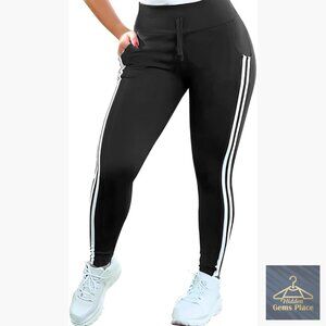 Women's High-Waisted Joggers with Pockets, Athletic Sweatpants for Yoga Running